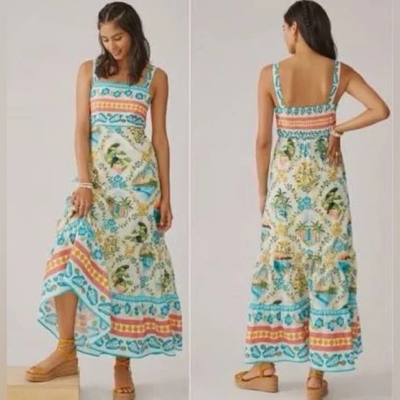 FARM Rio Dresses & Skirts - Anthropologie x Farm Rio Toucan Maxi Dress